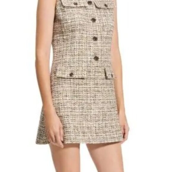 Theory Tweed Sleeveless Military Minidress | NWT | Size 4 - Picture 4 of 8